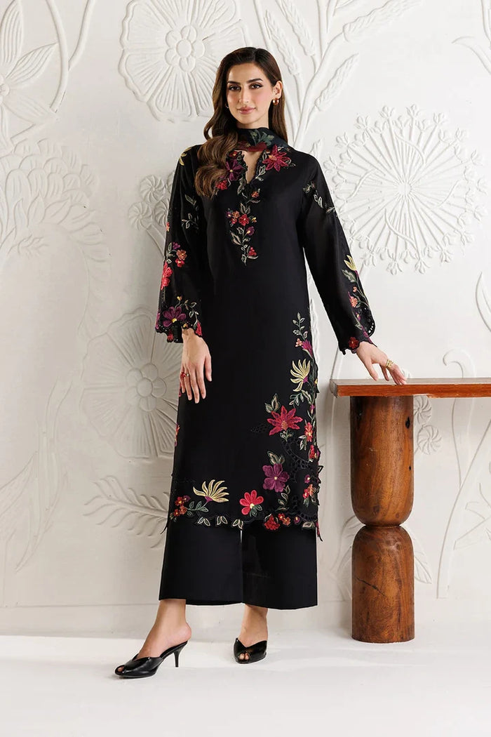 Unstitched Fully Embroided Dhanak Suit With Digital Printed Wool Shawl