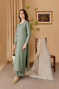 SR-RP600 Unstitched Fully Embroidered Lawn Suit With Embroidered Lawn Dupatta