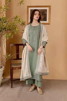 SR-RP600 Unstitched Fully Embroidered Lawn Suit With Embroidered Lawn Dupatta