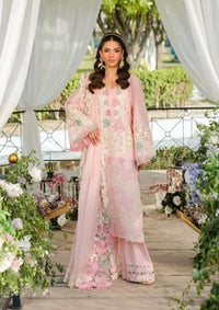 SR-EL2790 Unstitched Fully Embroided Lawn Suit With Cotton Net Embroidered Dupatta
