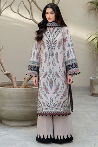 JZ2865 Lawn Unstitched Embroidered 3pc Suit With Soft Monar Digital Printed Dupatta Sale price