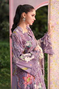 Maria B 6=B Purple Printed Lawn Summer'26 Embroidered 3Piece Unstitched