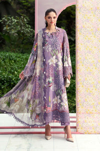 Maria B 6=B Purple Printed Lawn Summer'26 Embroidered 3Piece Unstitched
