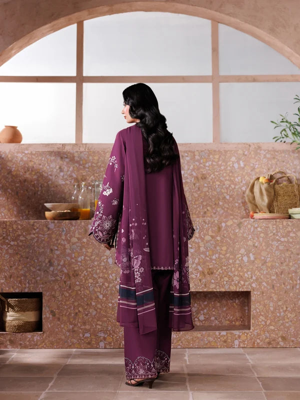 Zohra Embroidered  Winter 3PC Dhanak Embroidered Suit - kp33152