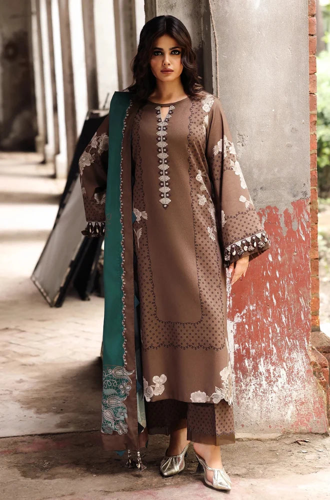 Charizma - Winter 3PC DHANKA SHIRT EMBRODY Digital Print DUPAAT - KP33422