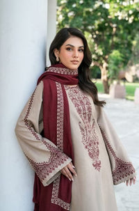 SR-KD910 Unstitched Embroidered Lawn Suit With Lawn Embroidered Dupatta & Embroidered Trouser