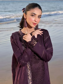 SR-IZ813 Lawn Chikenkari Embroidered 3pc With Lawn Embroidered Dupatta