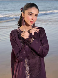 SR-IZ813 Lawn Chikenkari Embroidered 3pc With Lawn Embroidered Dupatta