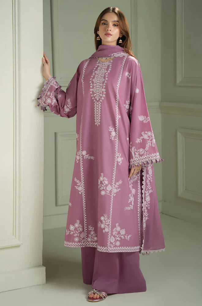3 Piece - Unstitched Fully Embroidered Dhanak Fabric CS-900