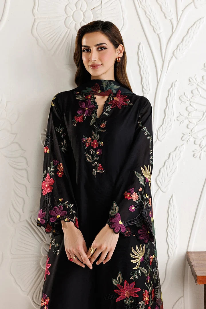 Unstitched Fully Embroided Dhanak Suit With Digital Printed Wool Shawl