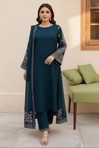 SR-LM479 Unstitched Embroidered Lawn Suit 3pc With Bamber Chiffon Embroidered Dupatta