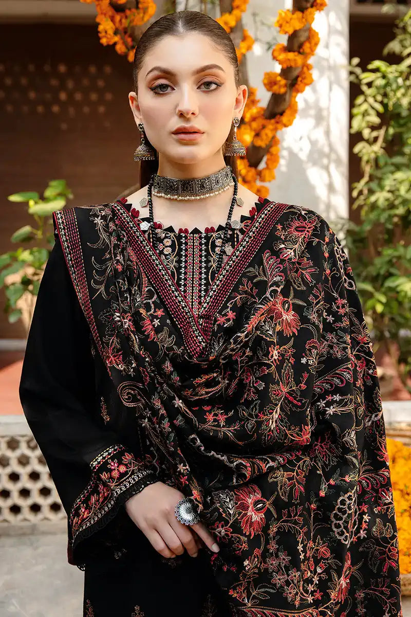 3 Piece - Unstitched Fully Embroided Dhanak Fabric RM-650
