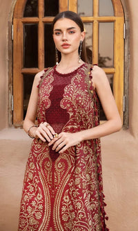 SR-MB478 Unstitched Digital Printed Lawn Suit 3pc With Voil Lawn Digital Printed Dupatta & Embroidered Patches