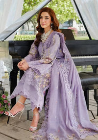SR-MR2715 Lawn Unstitched Embroidered 3pc Suit With Cotton Net Embroidered Dupatta