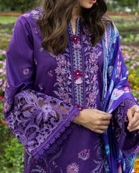 SR-MS2770 Lawn Unstitched Embroidered 3pc Suit With Monar Digital Printed Dupatta