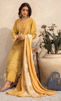 SR-SS1220 Heavy Embroidered Lawn 3Pc Suit With Lawn Embroidered Dupatta