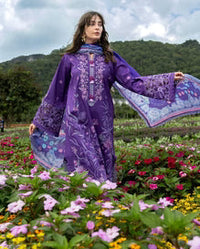 SR-MS2770 Lawn Unstitched Embroidered 3pc Suit With Monar Digital Printed Dupatta