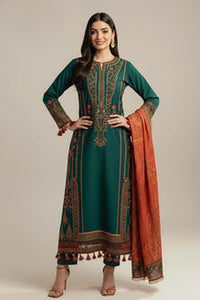 SR-MB525 Lawn Embroidered Suit With Digital Printed Lawn Dupatta