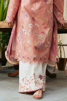SR-ZS2755 Lawn Unstitched Embroidered 3pc Suit With Cotton Lawn Digital Printed Dupatta