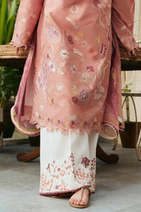 SR-ZS2755 Lawn Unstitched Embroidered 3pc Suit With Cotton Lawn Digital Printed Dupatta