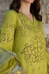 SR-RR2780 Lawn Unstitched Chikenkari 3pc Suit With Cotton Net Embroidered Dupatta