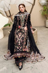 SR-QL2655 Unstitched Heavy Embroidered Lawn Suit With Bamber Chiffon Embroidered Dupatta