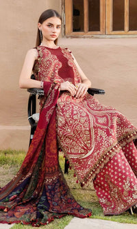 SR-MB478 Unstitched Digital Printed Lawn Suit 3pc With Voil Lawn Digital Printed Dupatta & Embroidered Patches