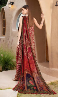 SR-MB478 Unstitched Digital Printed Lawn Suit 3pc With Voil Lawn Digital Printed Dupatta & Embroidered Patches