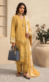 SR-SS1220 Heavy Embroidered Lawn 3Pc Suit With Lawn Embroidered Dupatta