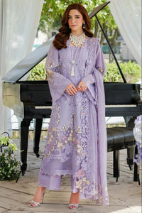 SR-MR2715 Lawn Unstitched Embroidered 3pc Suit With Cotton Net Embroidered Dupatta