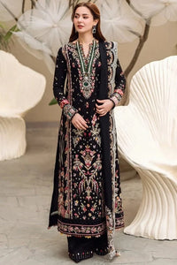 SR-QL2655 Unstitched Heavy Embroidered Lawn Suit With Bamber Chiffon Embroidered Dupatta