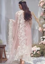 ZS-90 Unstitched Lawn Embroided 3pc With Organza Embroidered Dupatta