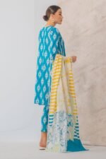 CH-144 Digital Printed Unstitched Lawn Suit 3pc With Monar Digital Printed Dupatta