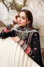 QL-2655 Lawn 3Pc Embroidered Suit with Bamber Chiffon Embroidered Dupatta