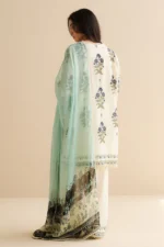 CO 492 Digital Printed 3Pc Unstitched Lawn Suit With Digital Printed Monar Dupatta