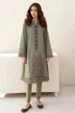 JZ710 Unstitched Fully Embroided Dhanak Suit With Dhanak Dupatta