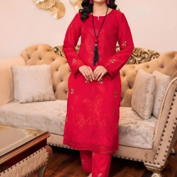 Premium Lawn Unstitched Embroidered 2pc Suit