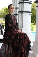 SP-565 Unstitched Dhanak Stuff Full Embroidered Suit With Full Embroidered Shawl