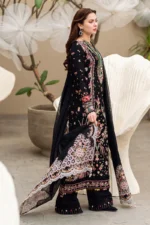 QL-2655 Unstitched Dhanak Stuff Full Embroidered Suit With Full Embroidered Shawl