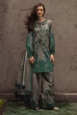 CH-76 Digital Printed Khaddar 3Pc Suit With Digital Printed Khaddar Dupatta
