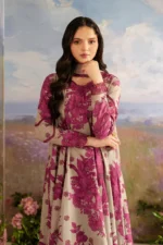 IZ-72 Digital Printed Khaddar Suit 3pc with Khaddar Digital Printed Dupatta & Embroidered Patches