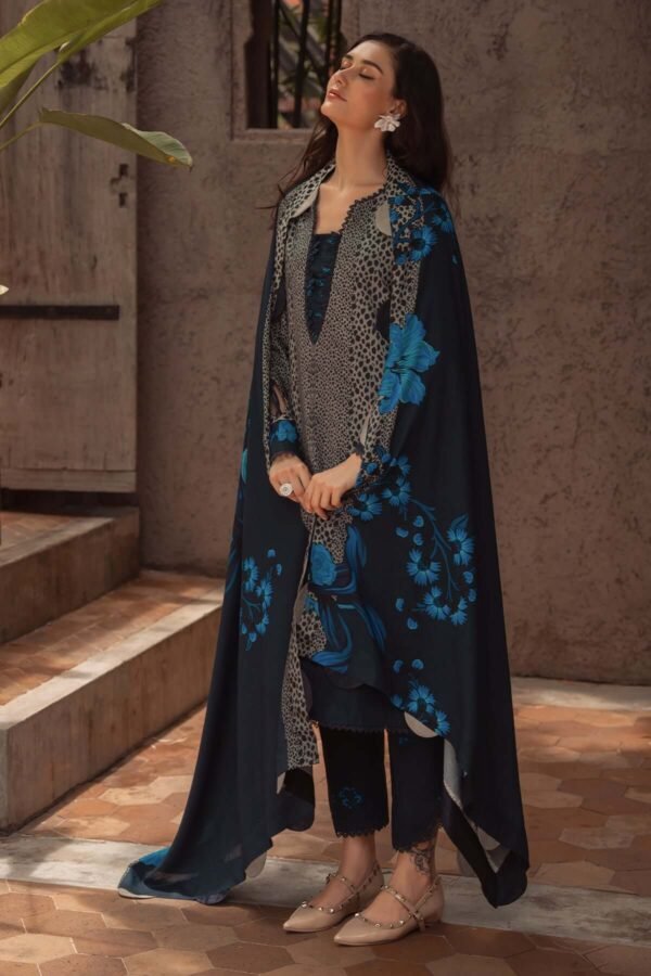 CH-79 Digital Printed Khaddar 3Pc Suit With Digital Printed Khaddar Dupatta