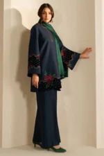 SP-155 Unstitched Fully Embroidered Dhanak Fabric