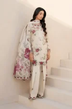 bq-87Unstitched Embroidered Khaddar Suit ( Printed Khaddar Dupatta )