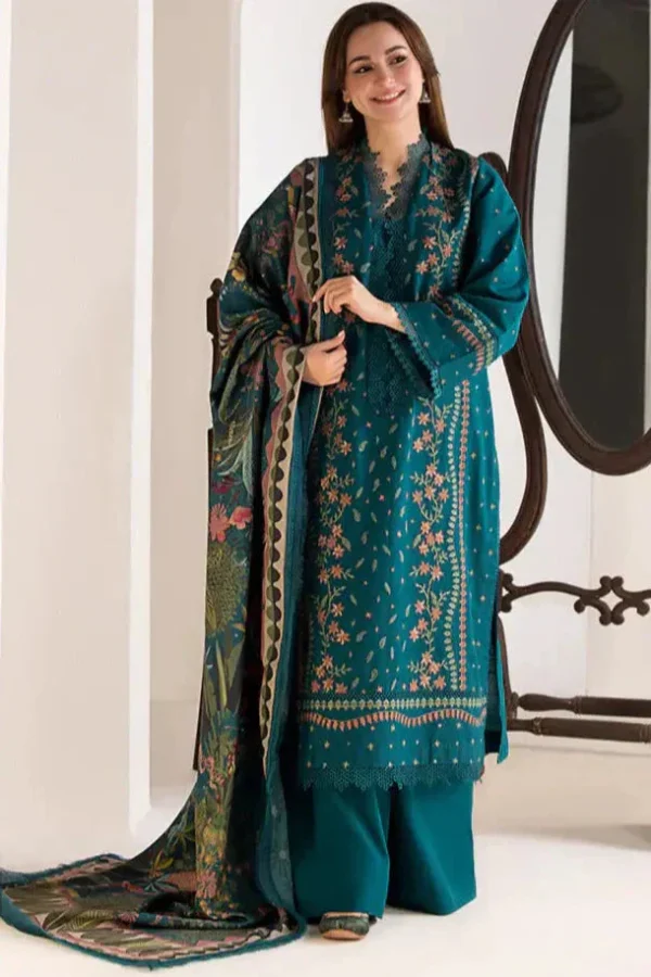 SN61 Lawn Embroidered Suit With Cotton Lawn Printed Dupatta