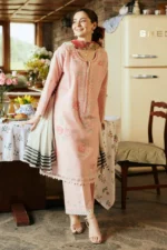 ZS-2620 Lawn Embroidered Suit 3pc with Silk Digital Printed Dupatta