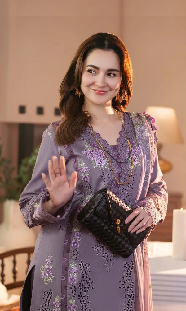 JD-2680 Lawn Unstitched Fully Embroidered  Shirt With Cotton Lawn Digital Dupatta