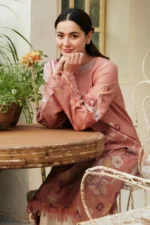Lawn Unstitched Fully Embroidered Shirt With Printed Monar Dupatta