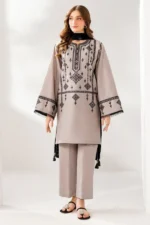 D#12 Unstitched Embroidered Lawn Suit With Chiffon Printed Dupatta