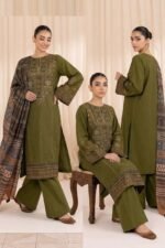 AA-715 Unstitched Embroidered Lawn Suit 3pc With Digital Printed Dupatta
